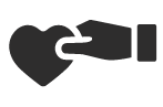 A hand giving a heart