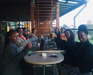 qLegal alumni in Nairobi having a drink together
