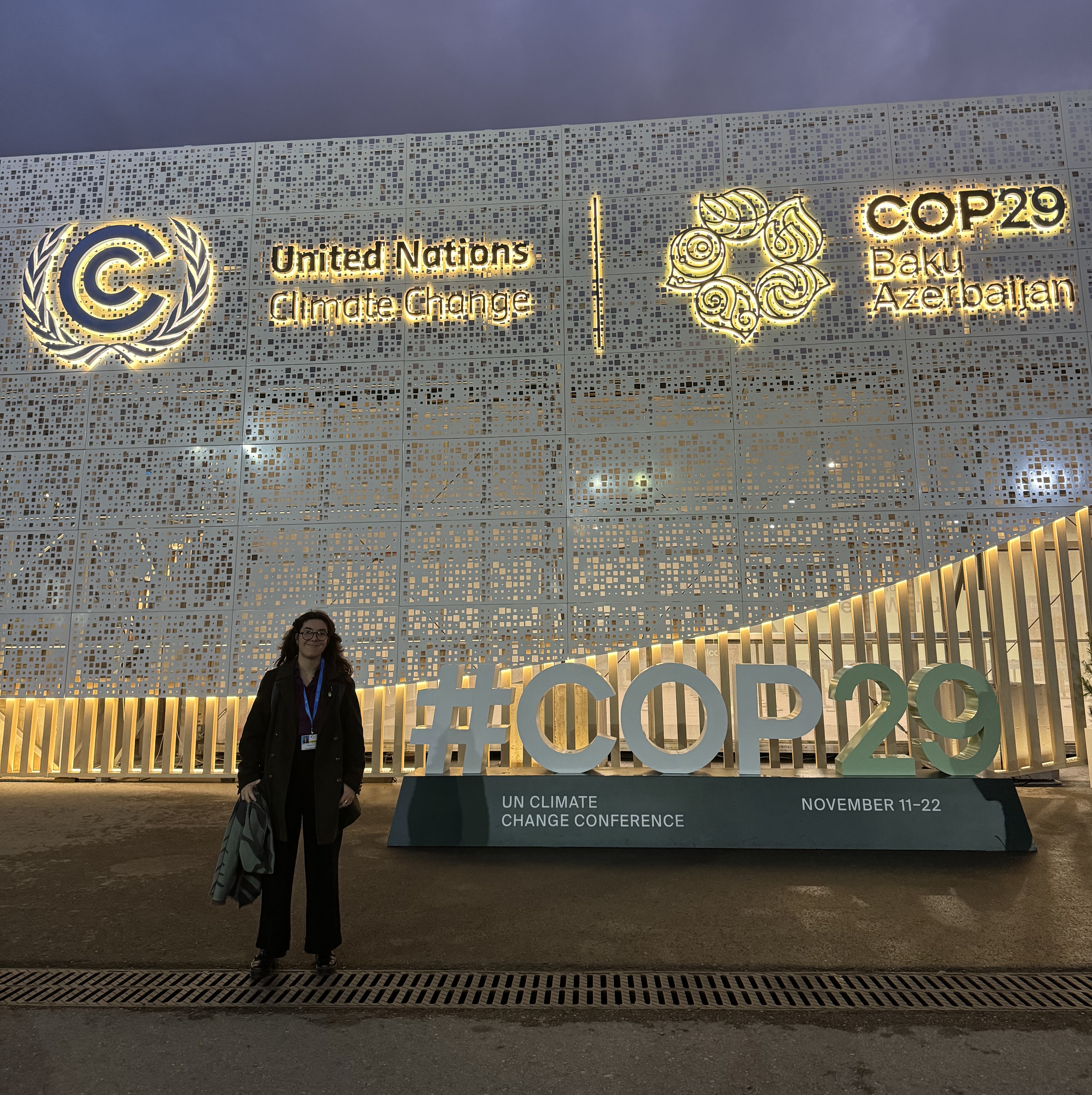 Image of Mathilda Lorkin at COP29 in Baku, Azerbaijan