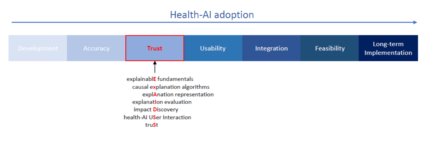 Graph showing how to use explainable AI to ensure trust in clinical Decision Support Systems