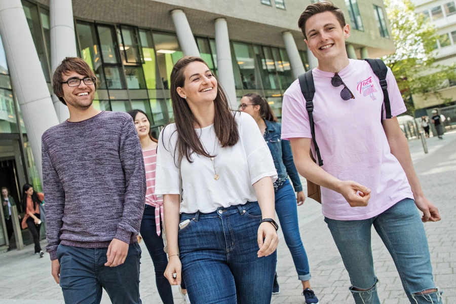 Students on foundation programme on campus