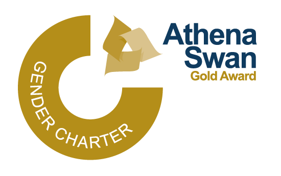 An image of a gold award logo for the Athena Swan gender equality charter