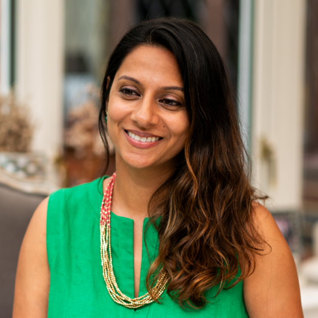 A picture of Amrita Mukherjee smiling