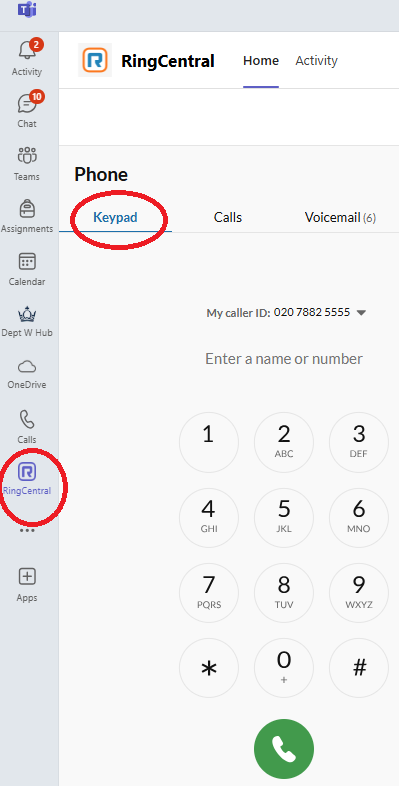 Making a call 1