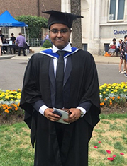 Pradeepta at graduation