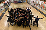 Students on the Future Leadership Programme visiting the Pathology Museum at Queen Mary
