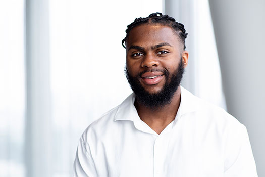Tyron Denton, undergraduate winner of Freshfields Scholarship