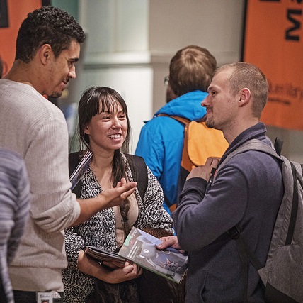 Visitors at PG open evening