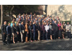 Dr Philippa Lloyd with closing ceremony attendees
