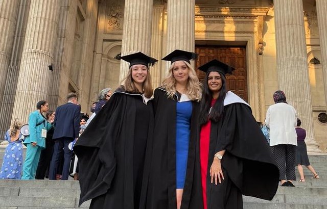 From left-to-right: Dr Emma Elliott, Dr Tallulah Hall and Dr Jaimini Vadgama