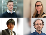 Four headshots, one of each of the successful ERCC grant winners