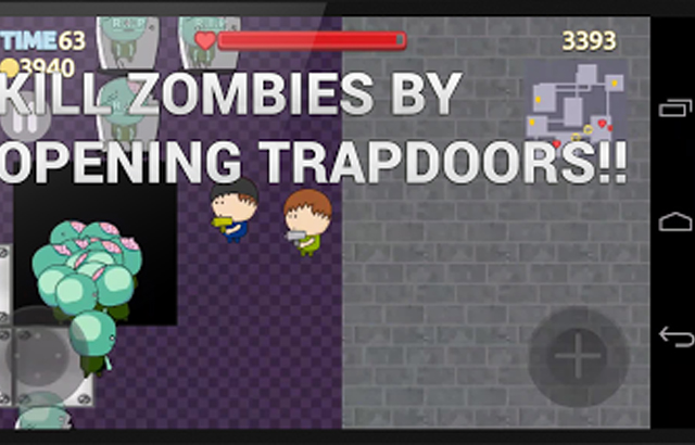 A screenshot from Trapdoor Zombies