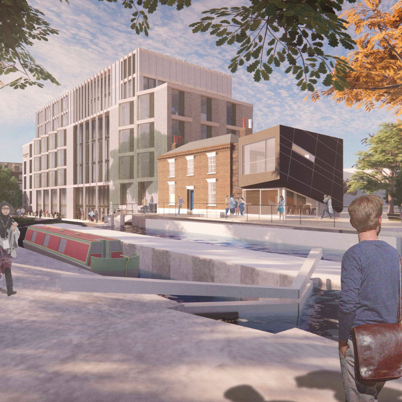 The School of Business and Management's modern new building is expected to be completed in 2027.