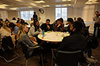 qLegal students discuss the practical scenario with the panellists