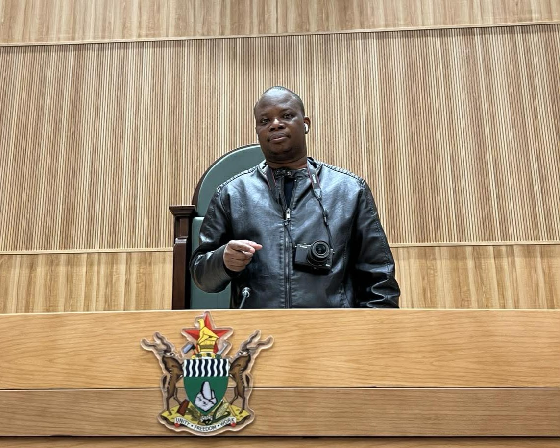 Portrait Photo of Ib Batsani Ncube in the Zimbabwean Parliament