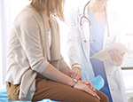 Patient with doctor